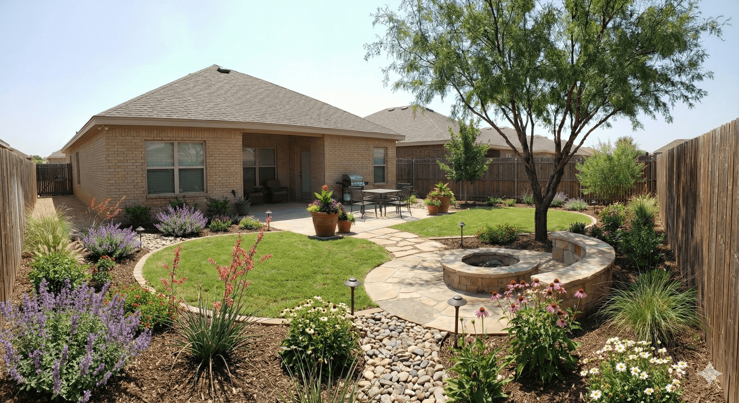 AI-generated landscape mockup